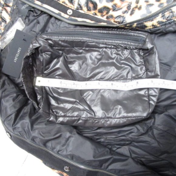 Super Cute Coatology Leopard Skin Packable Puffer Vest - Picture 9 of 13